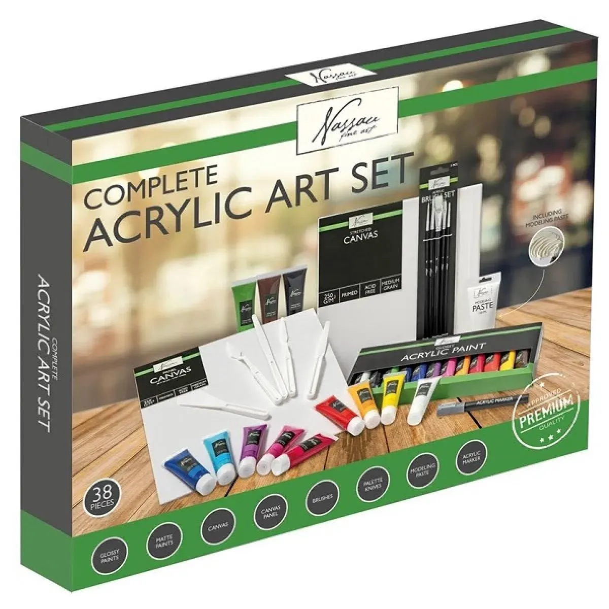 Set akrilnih boja 40kom NASSAU 