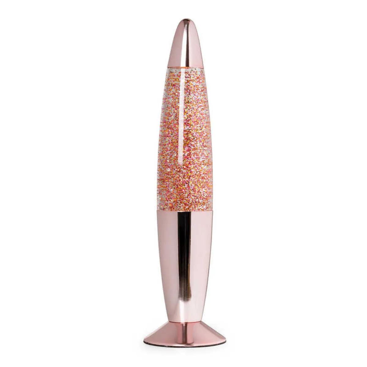 Dekorativna lampa GLITTER ROSE GOLD 34cm 
