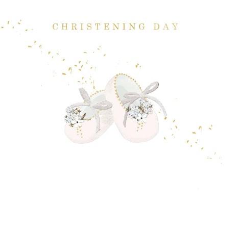 Čestitka za krštenje ROZE CIPELICE 