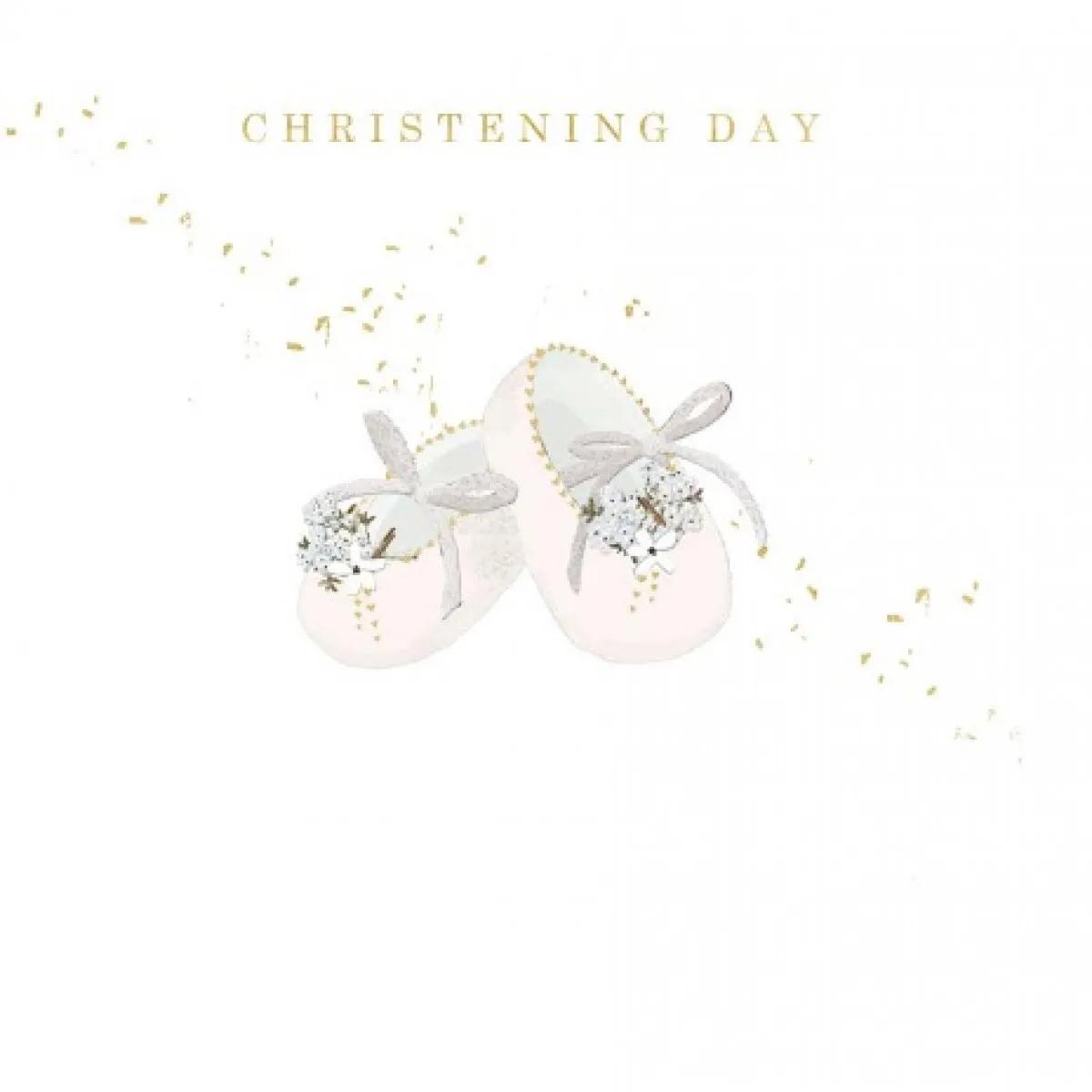 Čestitka za krštenje ROZE CIPELICE 