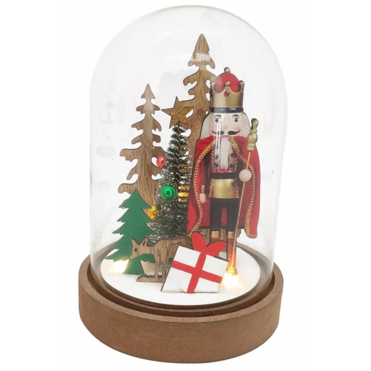 Novogodišnja dekoracija KRCKO ORAŠČIĆ NA SELU - 18cm 