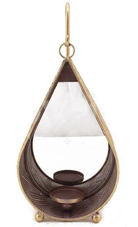 Metalni svećnjak sa ogledalom 21x12x46cm 