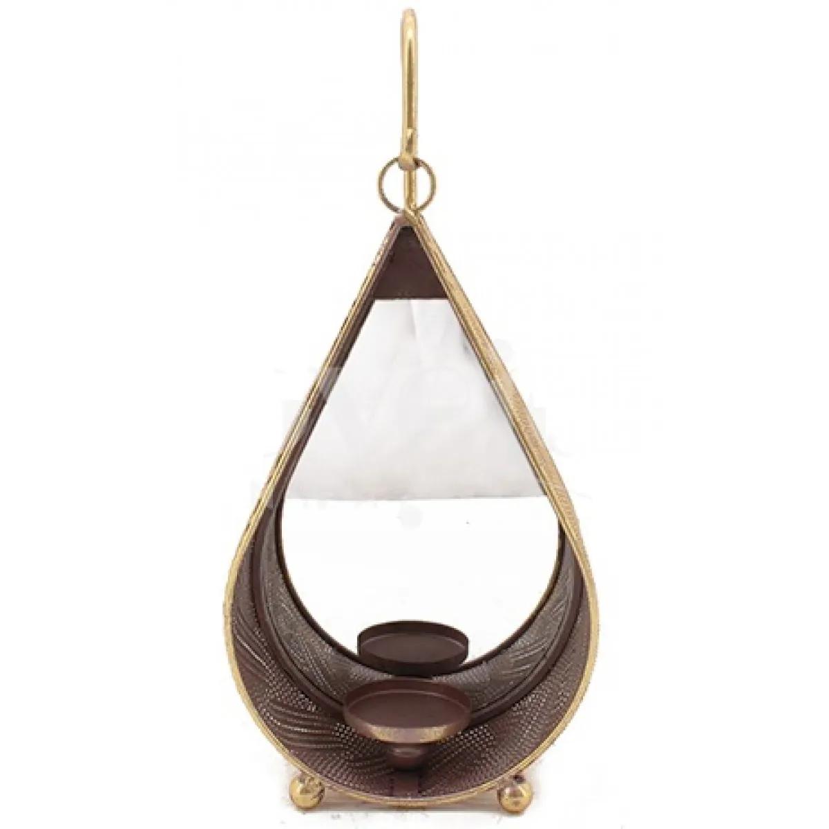 Metalni svećnjak sa ogledalom 21x12x46cm 