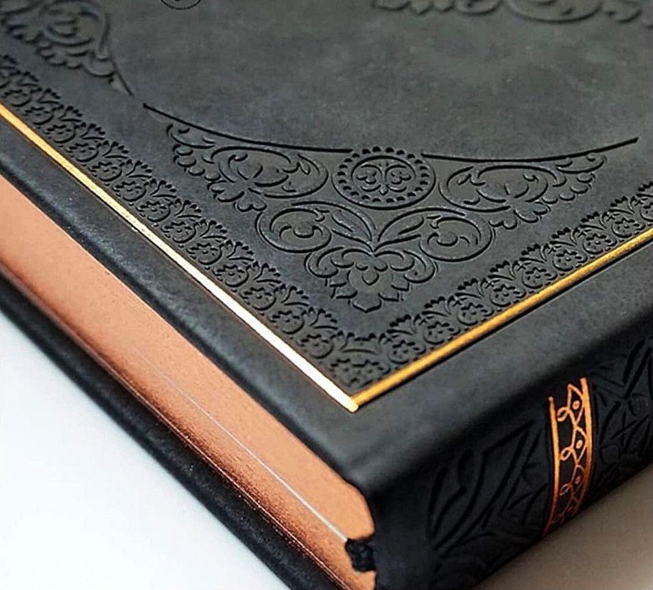 VICTORIA'S JOURNALS notes A5 na linije OLD BOOK - CRNI 