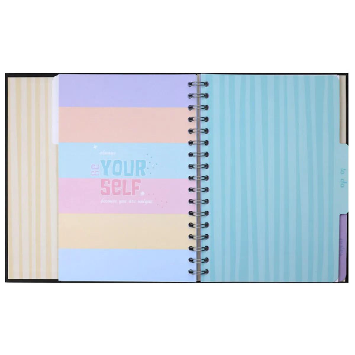 VICTORIA'S JOURNALS notes na tačkice 17x23 - PLAVO CVEĆE 