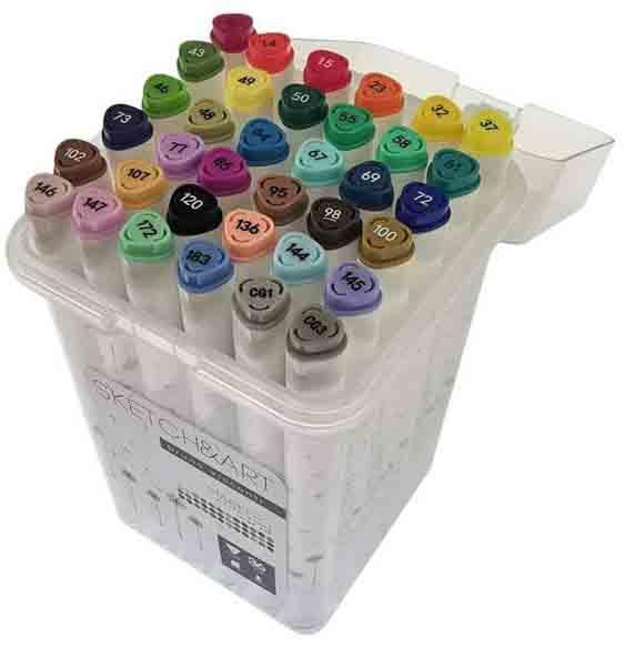 Set dvostranih markera 36 kom SKETCH&ART Big 