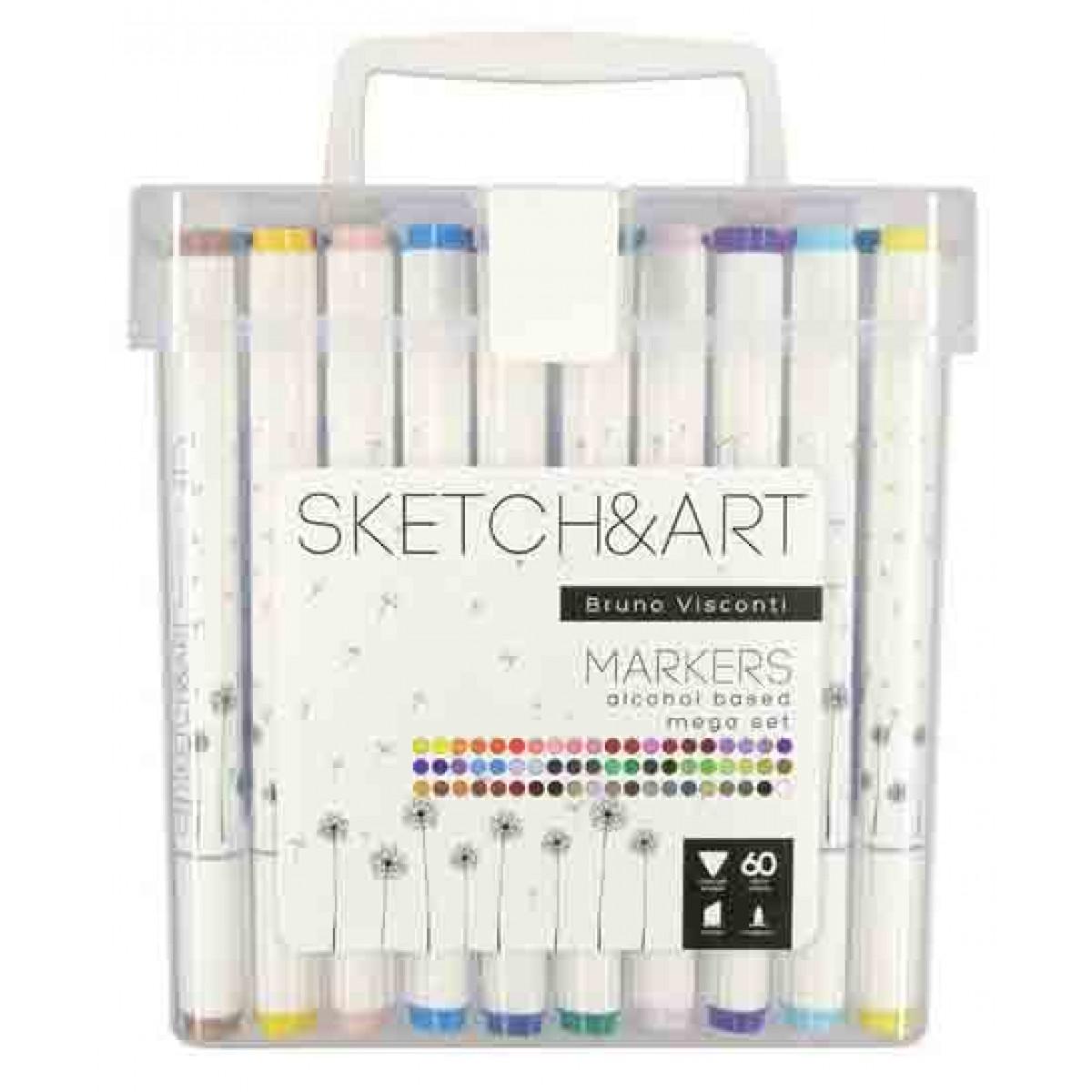 Set dvostranih markera 60 kom SKETCH&ART Mega 