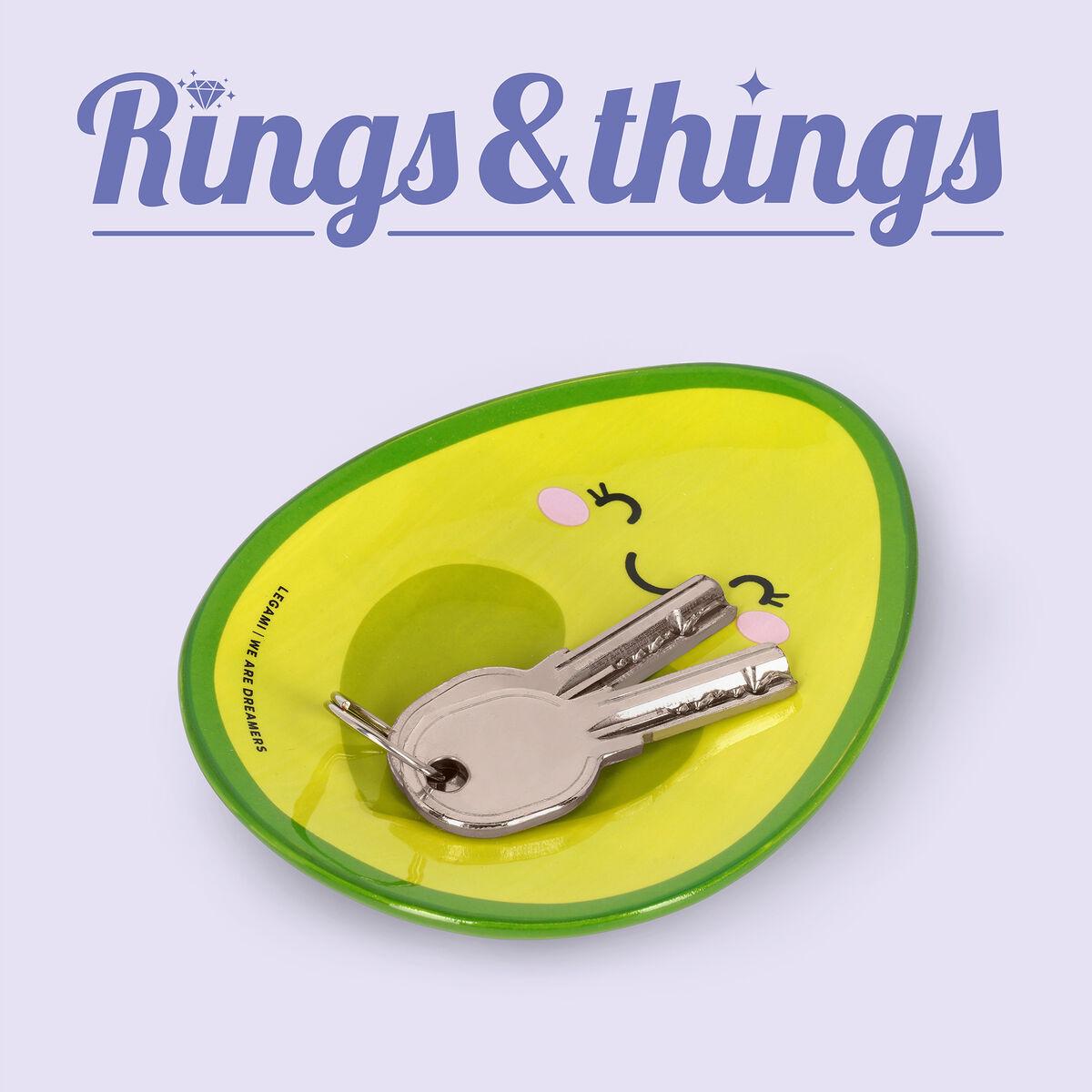 Tanjir za sitnice RINGS & THINGS - AVOCADO 