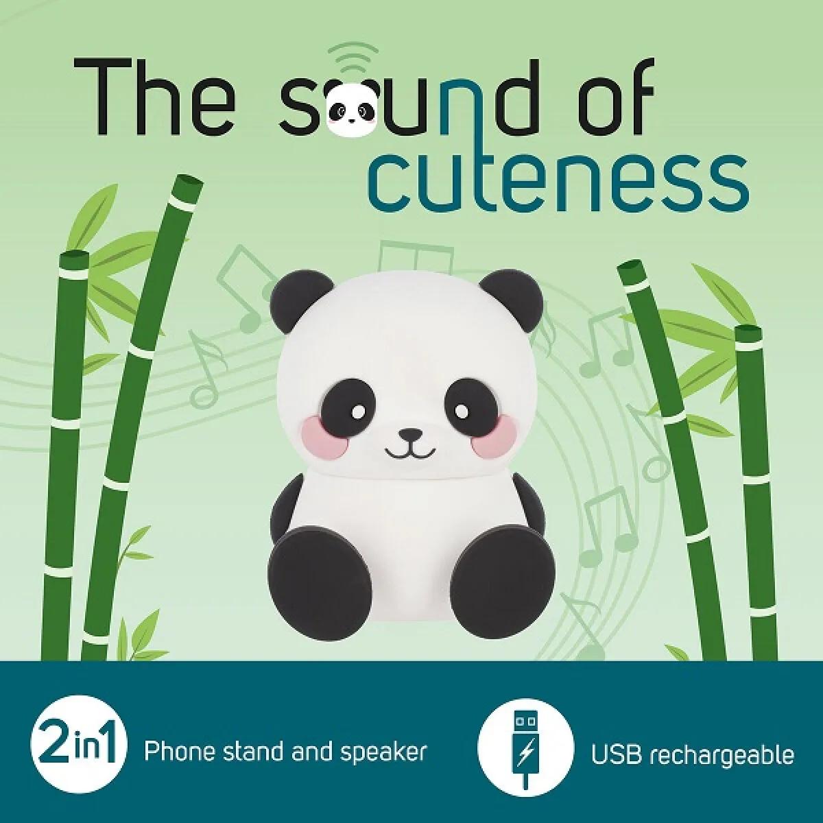 Bežični zvučnik i držač za mobilni PANDA The Sound of Cuteness 