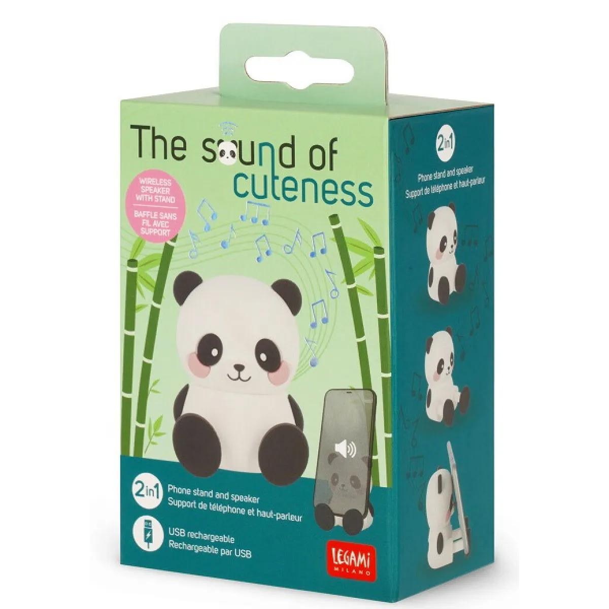 Bežični zvučnik i držač za mobilni PANDA The Sound of Cuteness 