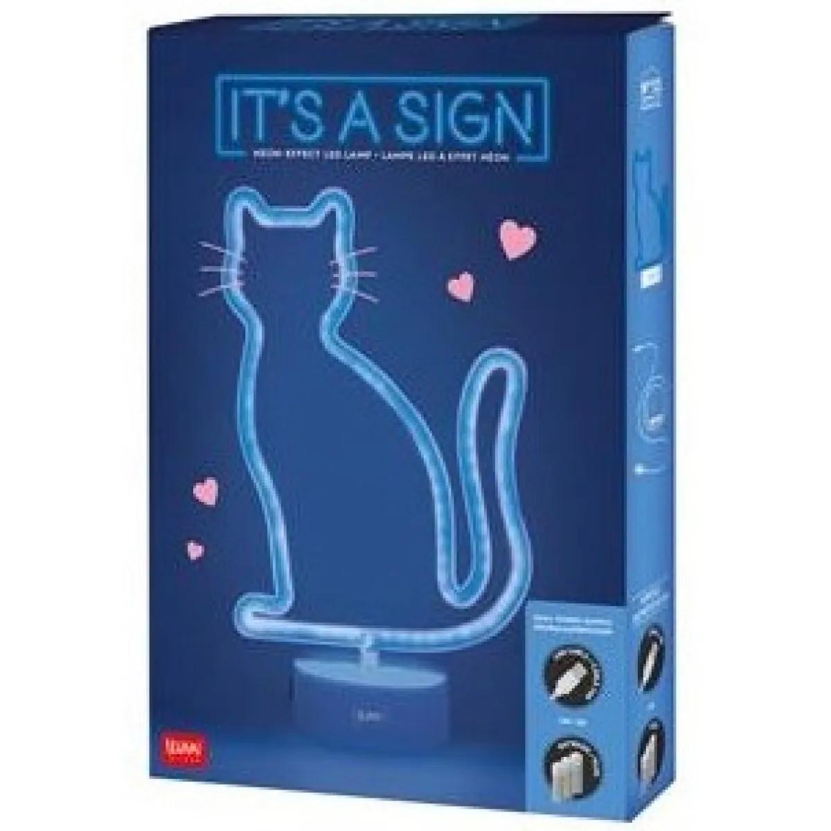 Neonska LED lampa IT'S A SIGN - KITTY 