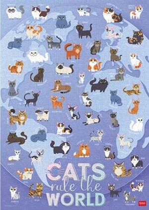 Puzzle CATS RULE THE WORLD -1000 kom 