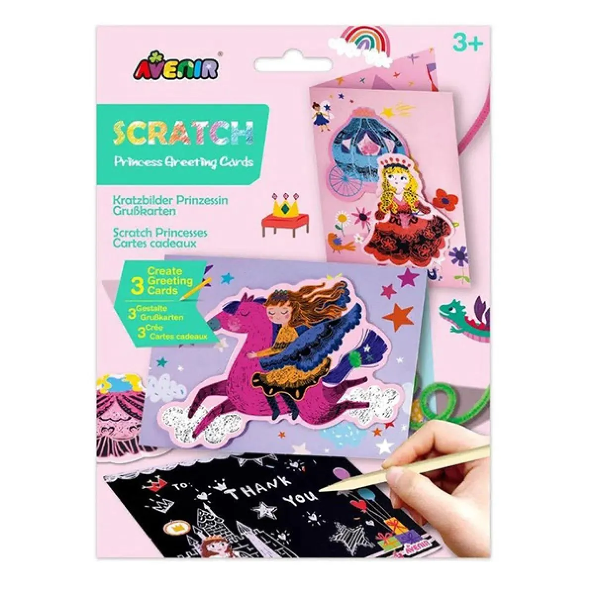 Kreativni set za pravljenje čestitki PRINCESSES 