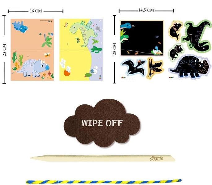 Kreativni set za pravljenje čestitki DINOS 