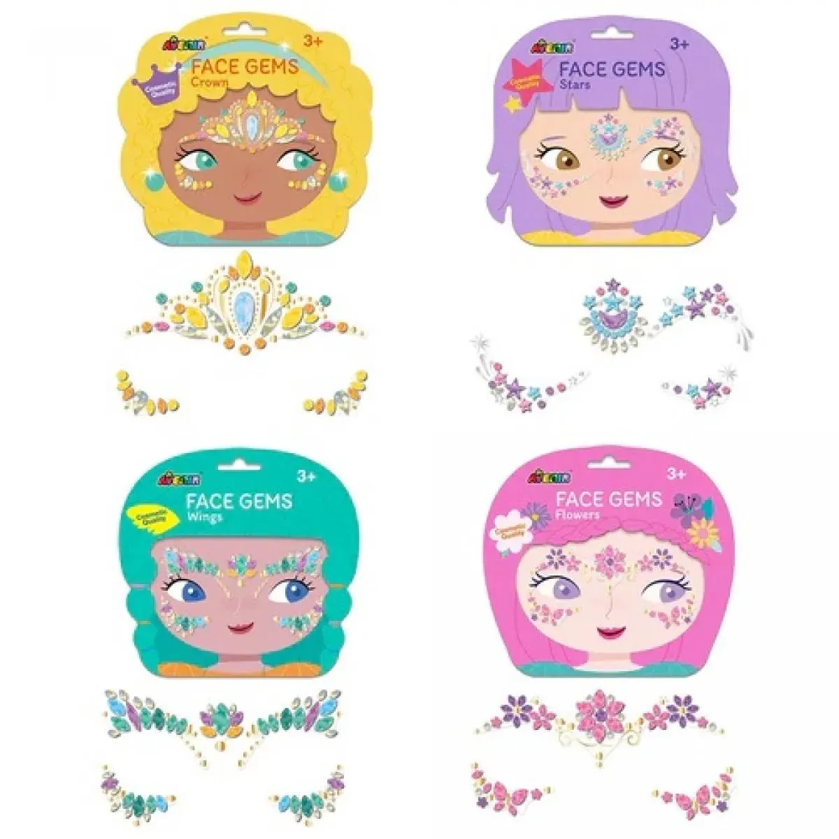 Kreativni set FACE GEMS-CROWN 