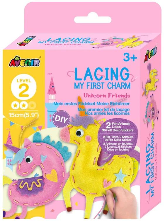 Kreativni set LACING MY FIRST CHARM-UNICORN 
