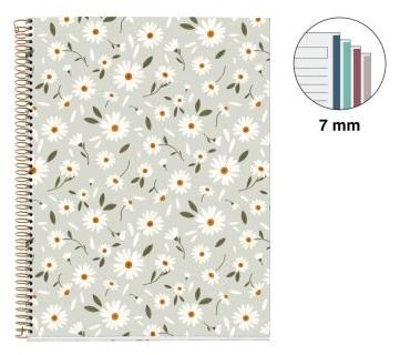 MIQUELRIUS notes A4 na linije FLOWERS 