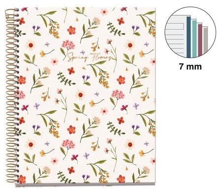 MIQUELRIUS notes A5 na linije FLOWERS 