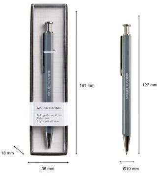 MIQUELRIUS hemijska olovka BASICS - SIVA 