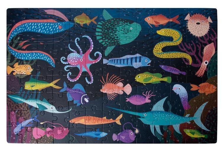 Puzzle za decu koje sijaju u mraku OKEAN 