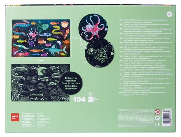 Puzzle za decu koje sijaju u mraku OKEAN 