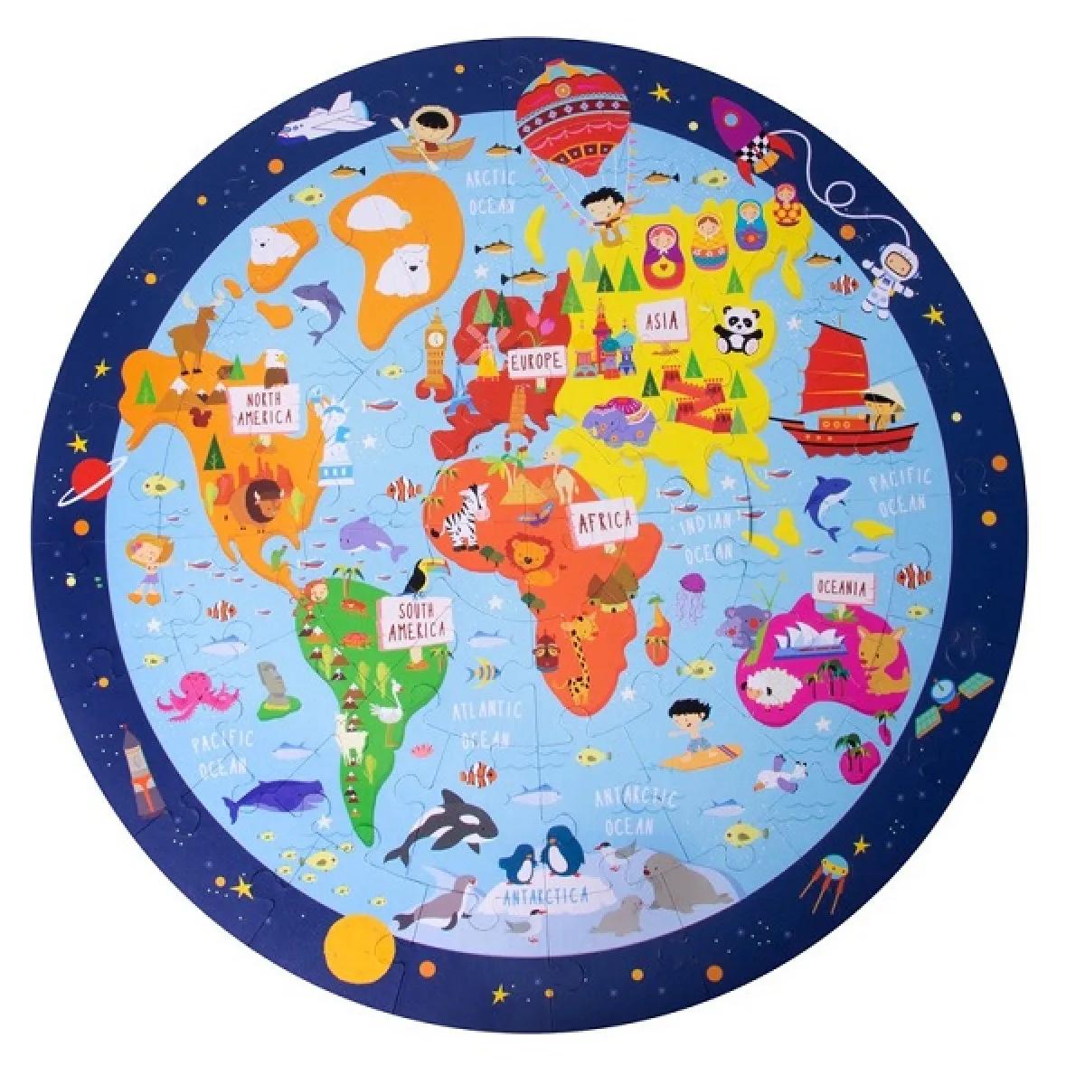 Puzzle za decu WORLDMAP 