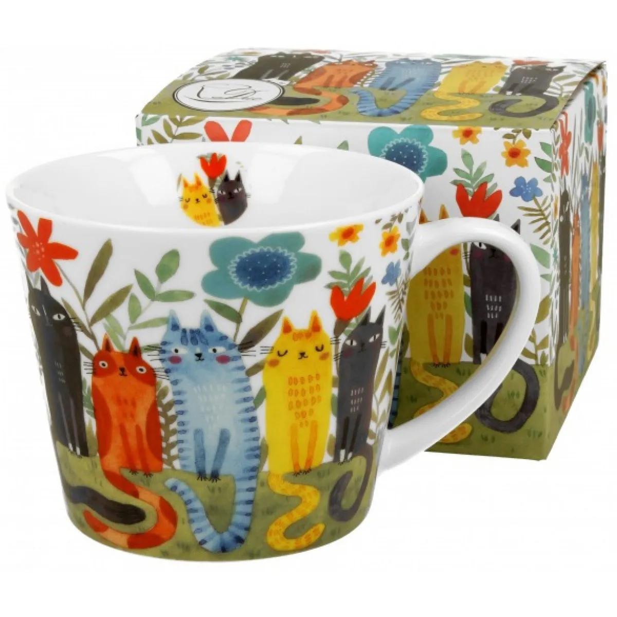 Velika šolja CAT'S WORLD - GARDEN FELINES 610ml 