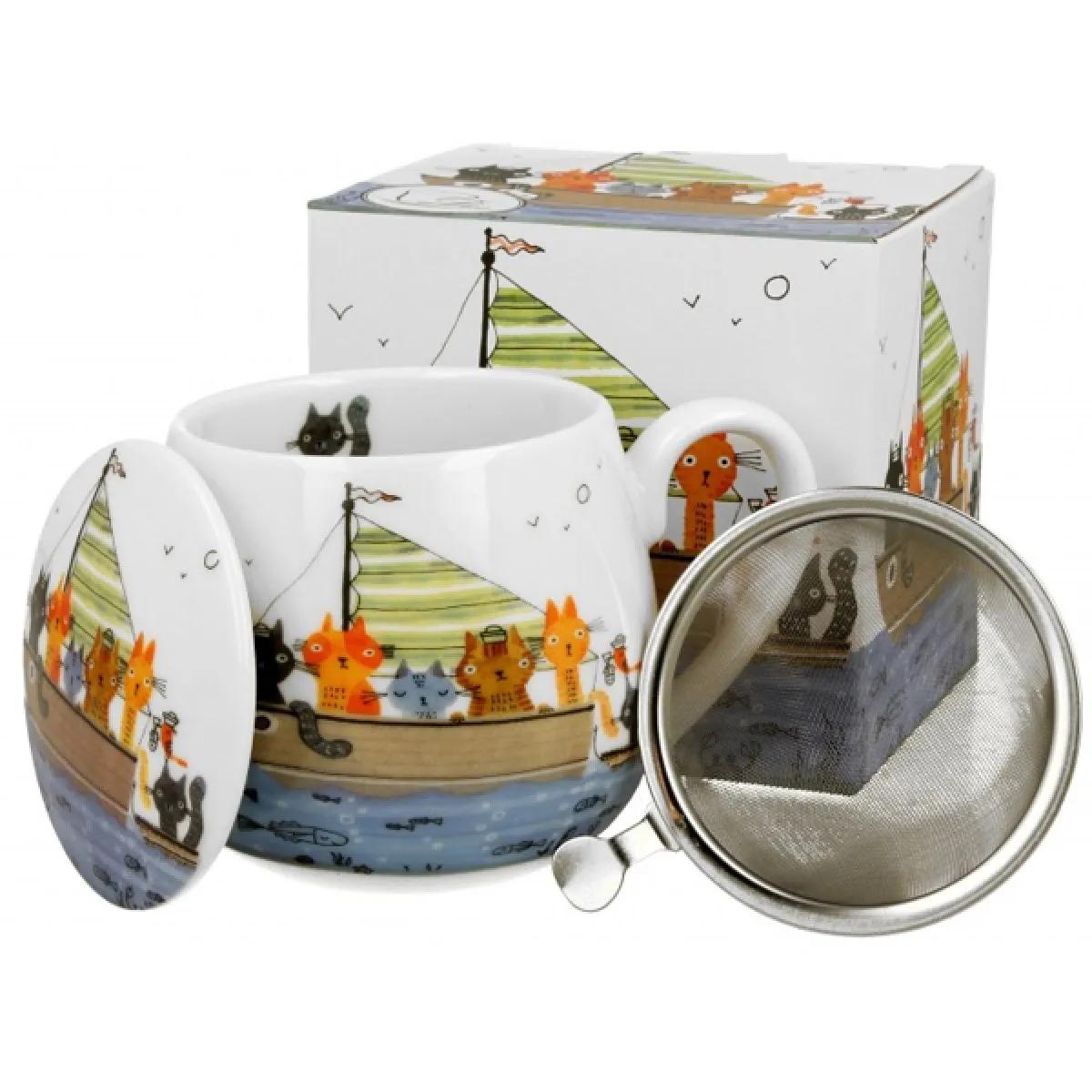 Šolja sa infuzerom CAT'S WORLD - CAT CREW 430ml 