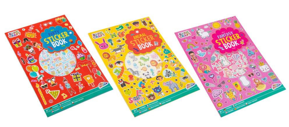 Kreativna knjiga sa stikerima A4 / TRI VRSTE 