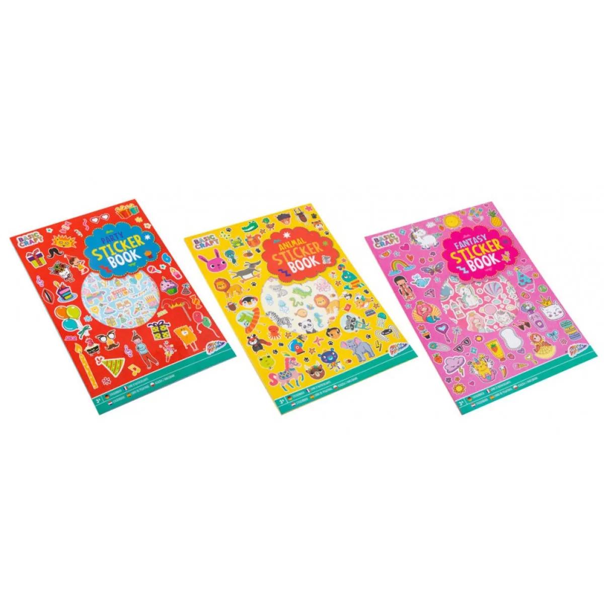 Kreativna knjiga sa stikerima A4 / TRI VRSTE 