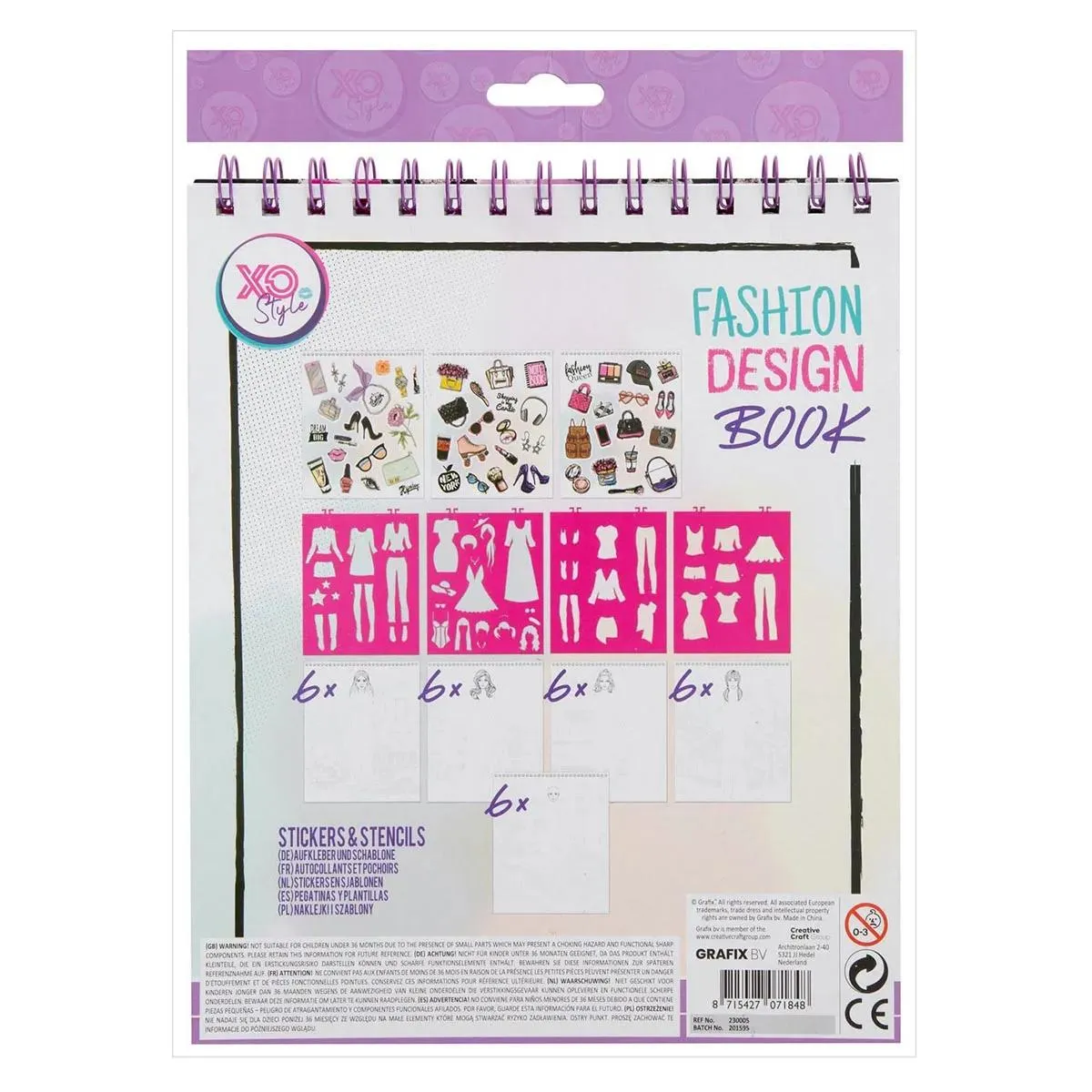 Kreativni set FASHION DESIGN BOOK 
