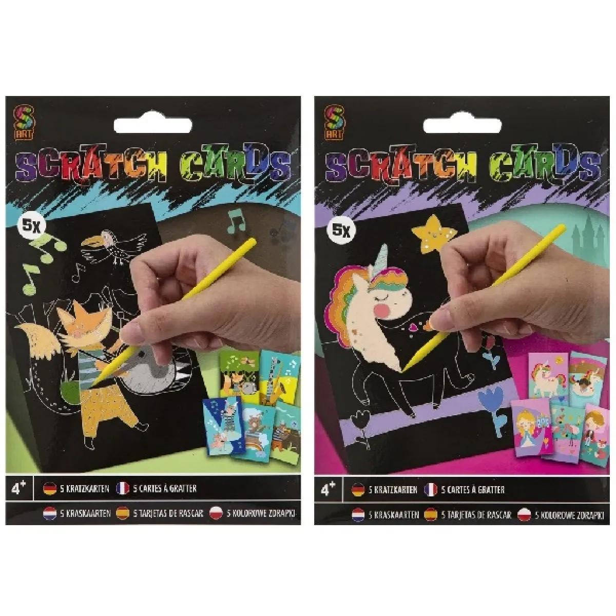 Kreativni set 5 SCRATCH CARDS / DVE VRSTE 