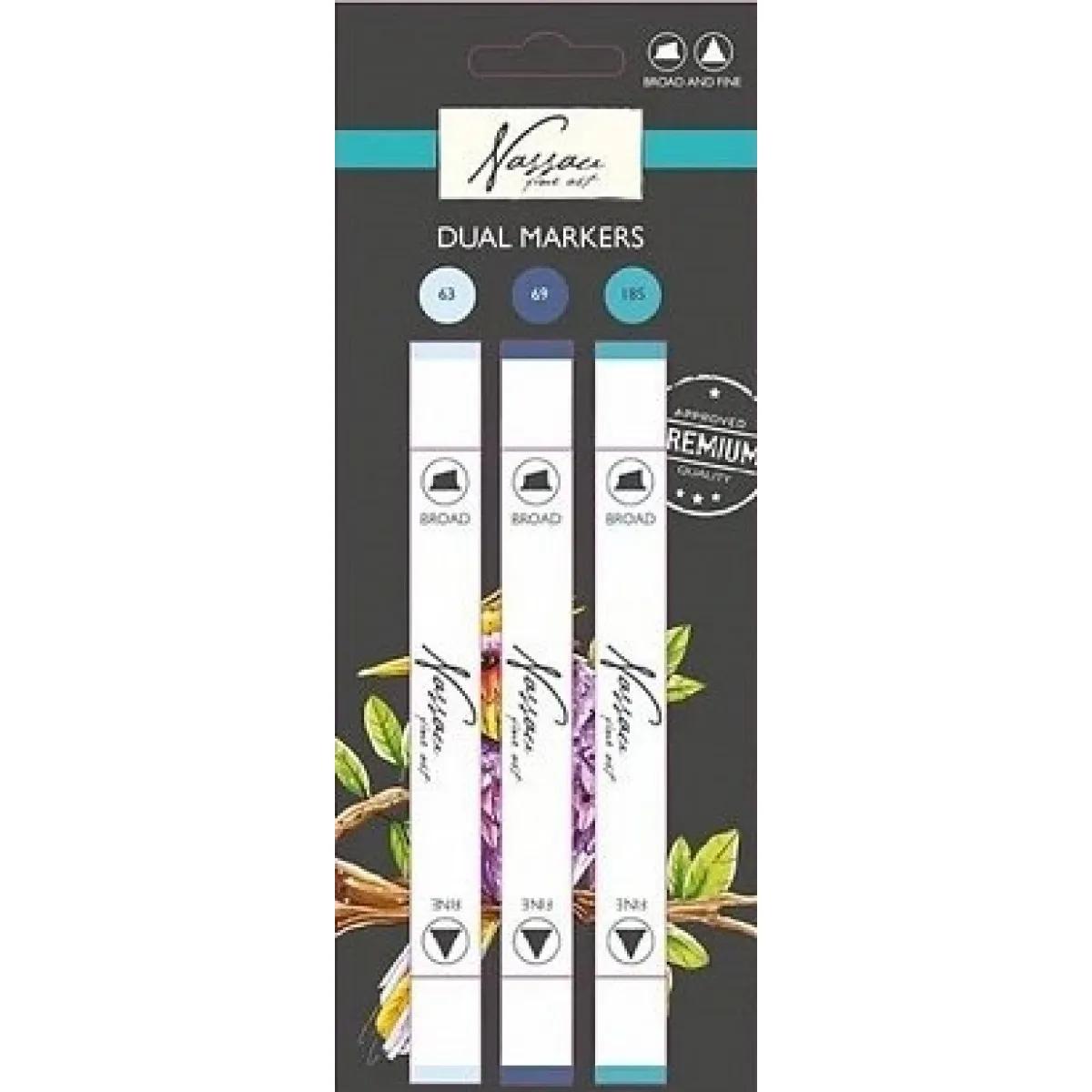 Dvostrani markeri 3kom  - ČETIRI VRSTE 