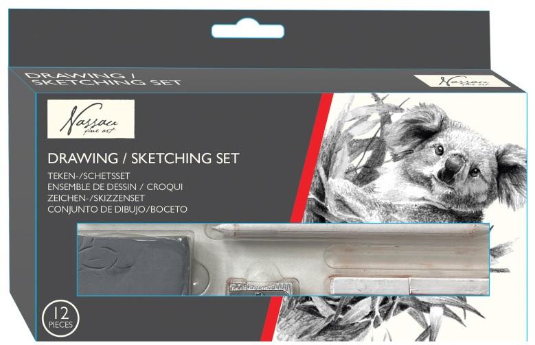Set za crtanje i skiciranje NASSAU 12kom 