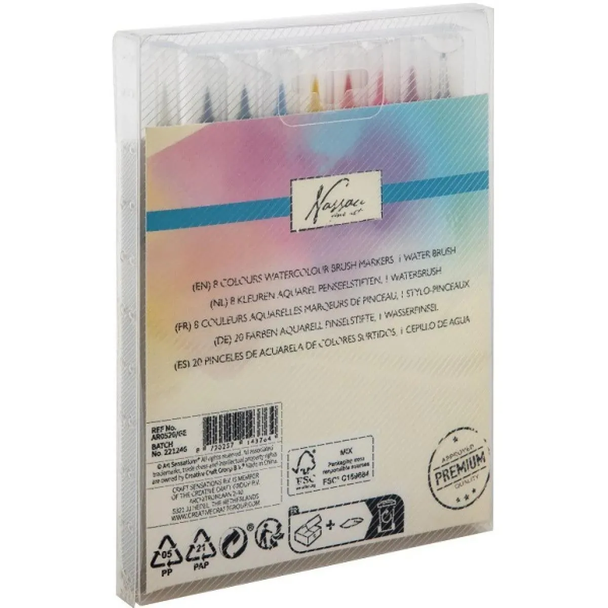 Akvarel markeri 8 kom i četkica 