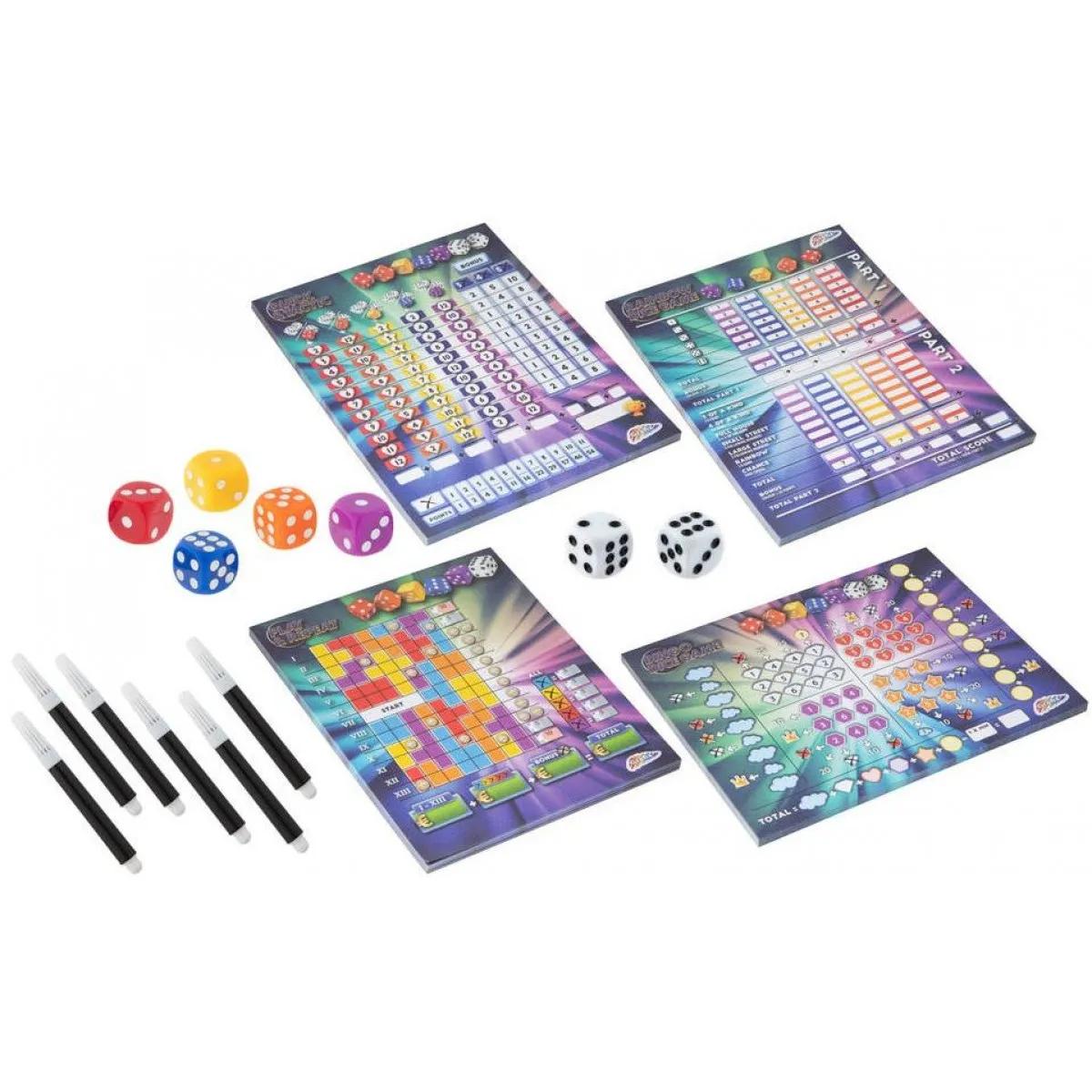 Set društvenih igara sa kockicama 4 u 1 