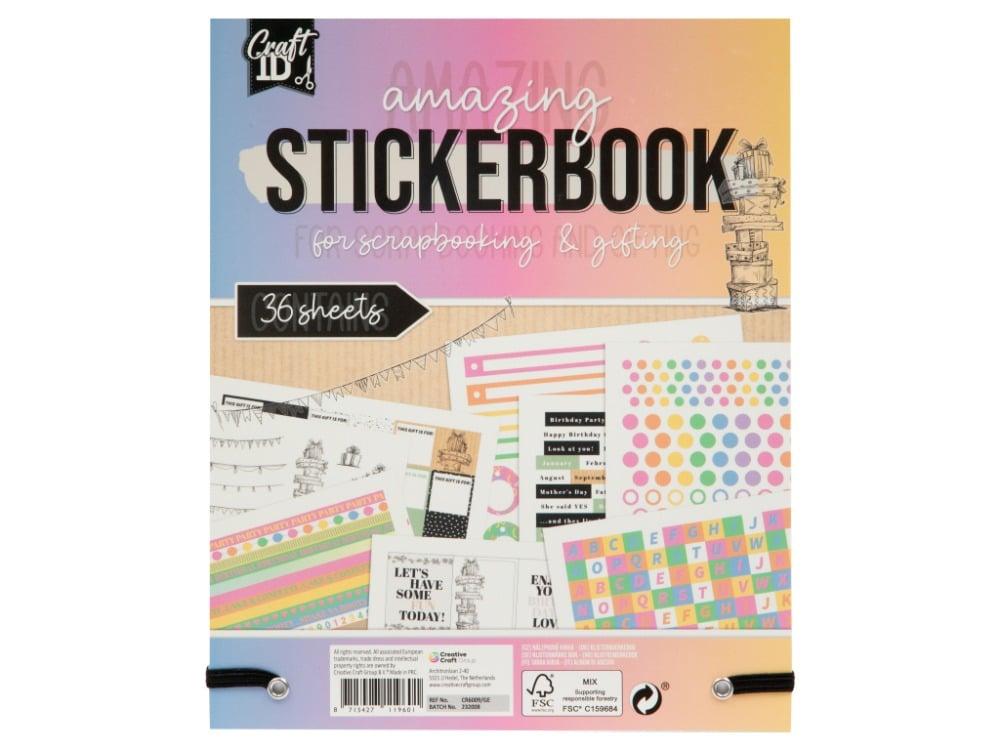 Set stikera, 36 listova 18x22cm GRAFIX (dve vrste) 