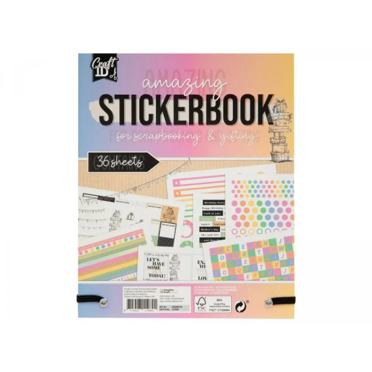 Set stikera, 36 listova 18x22cm GRAFIX (dve vrste) 