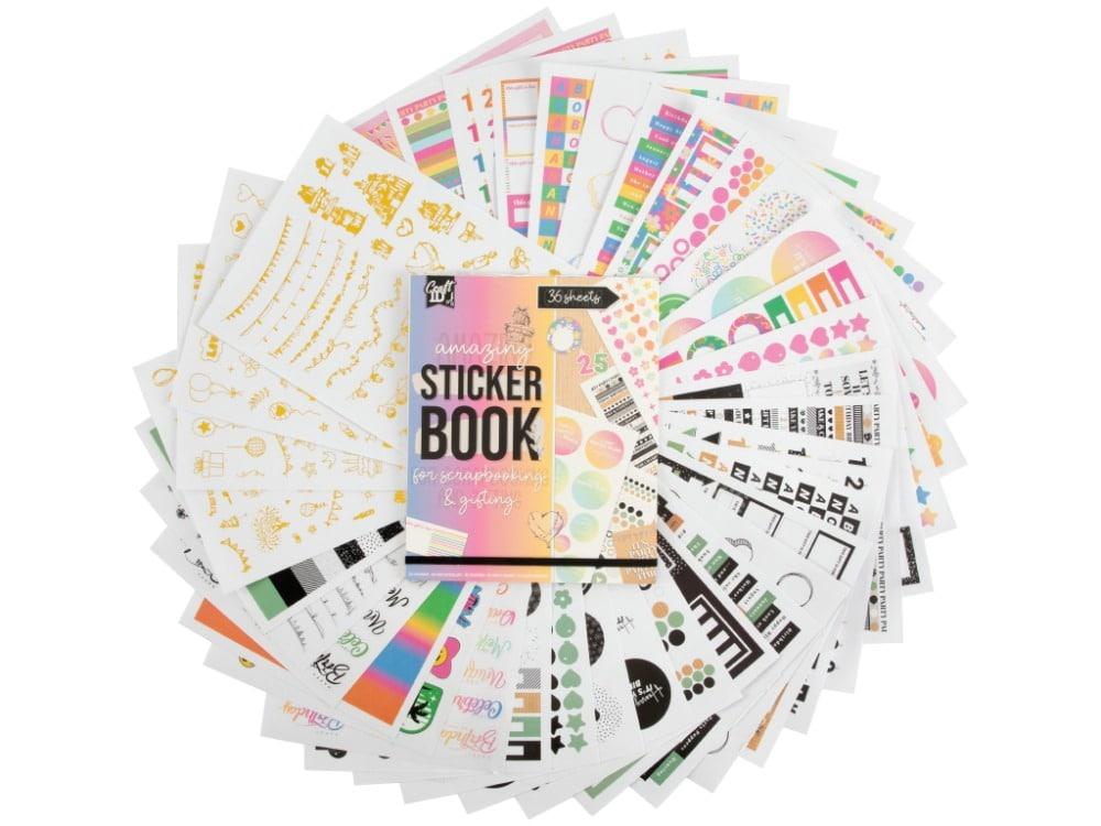 Set stikera, 36 listova 18x22cm GRAFIX (dve vrste) 