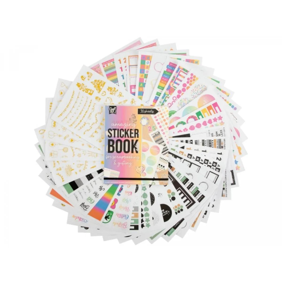 Set stikera, 36 listova 18x22cm GRAFIX (dve vrste) 