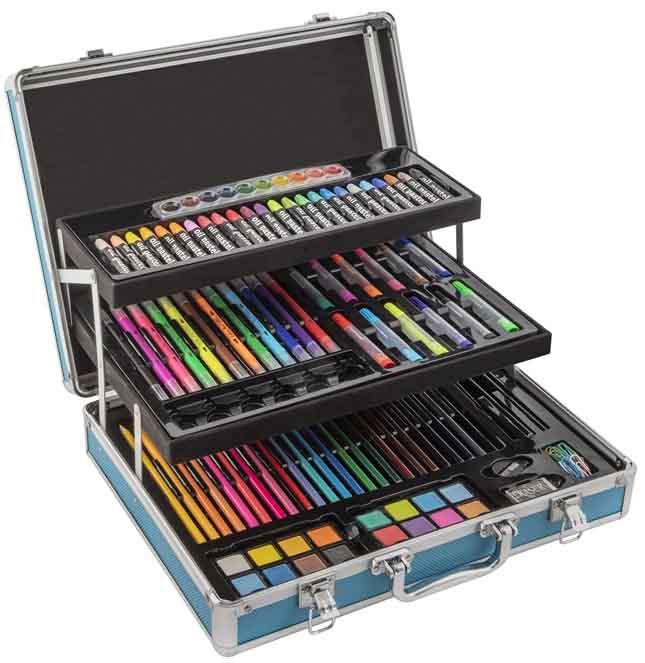 Umetnički set u metalnoj kutiji 139 kom ROYALBLUE 37.5X29CM 