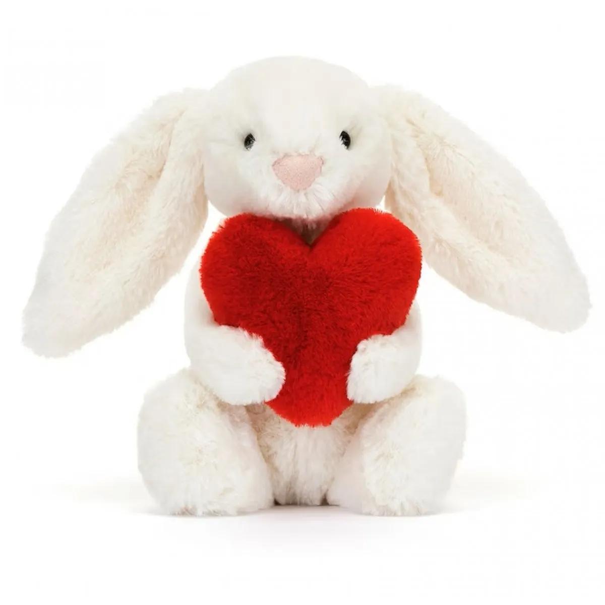 Plišana igračka ZEKA SA CRVENIM SRCEM 18x9cm 