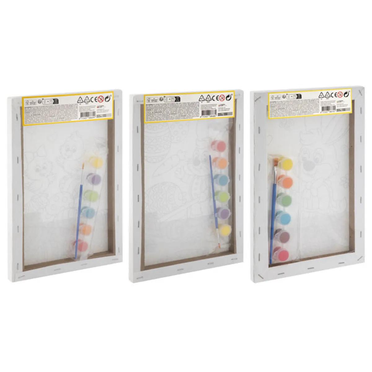 Oboj po brojevima USKRŠNJE PLATNO 30x19,5cm / TRI VRSTE 