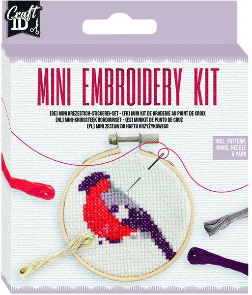 Mini kreativni set, goblen  PTIČICA 12,5x10cm 