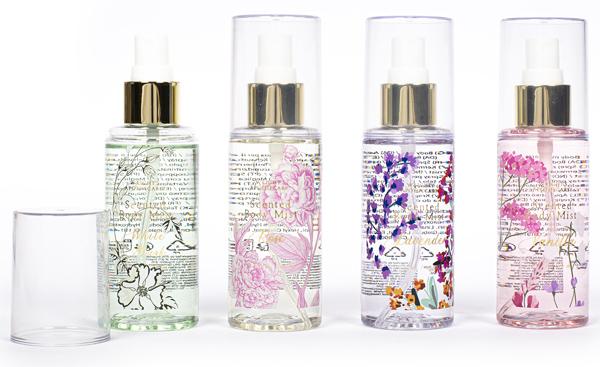 Set četiri spreja za telo 