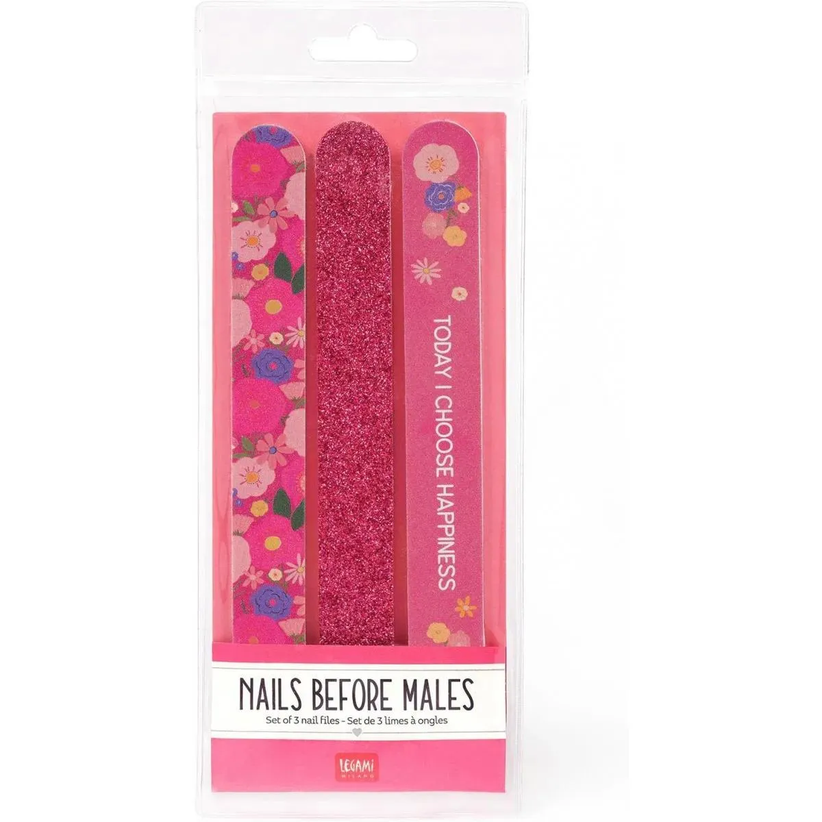 Set tri turpije za nokte FLOWERS 