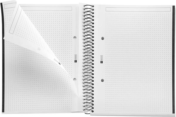 MIQUELRIUS sveska A5, TP tačkice - ECO ANTHRACITE 