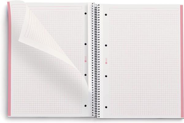 MIQUELRIUS sveska A4, TP kvadratići - ECO PINK 