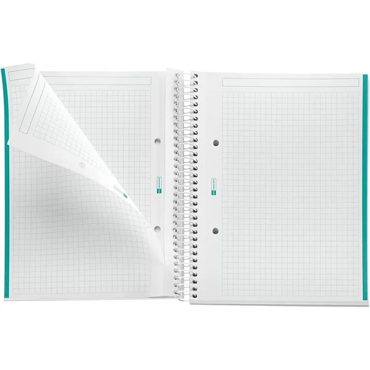 MIQUELRIUS sveska A5, TP kvadratići - ECO EMERALD 