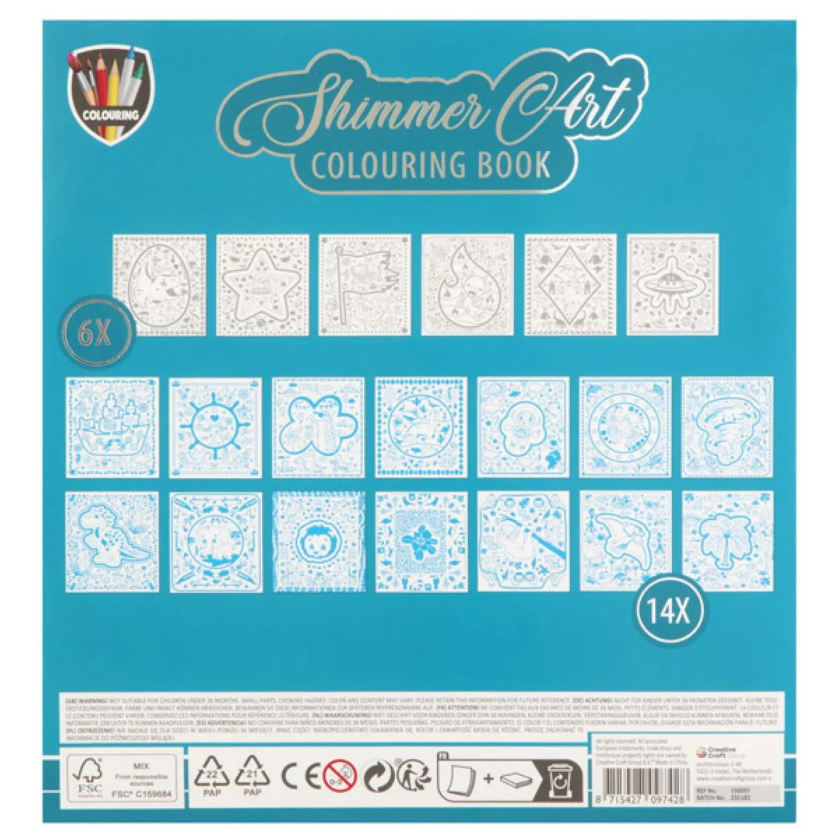 Kreativni set za bojenje SHIMMER ART 20strana / DVE VRSTE 